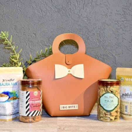 Tan Handbag with Bow