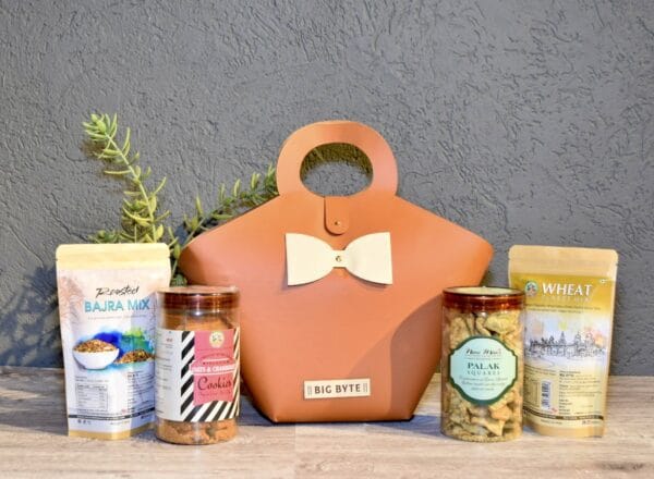 Tan Handbag with Bow