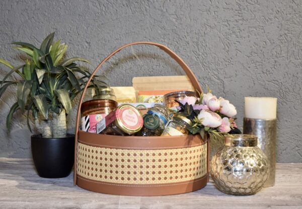 Tan Cane Hamper