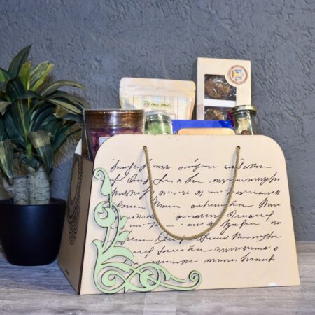 Emerald Elegance MDF Basket