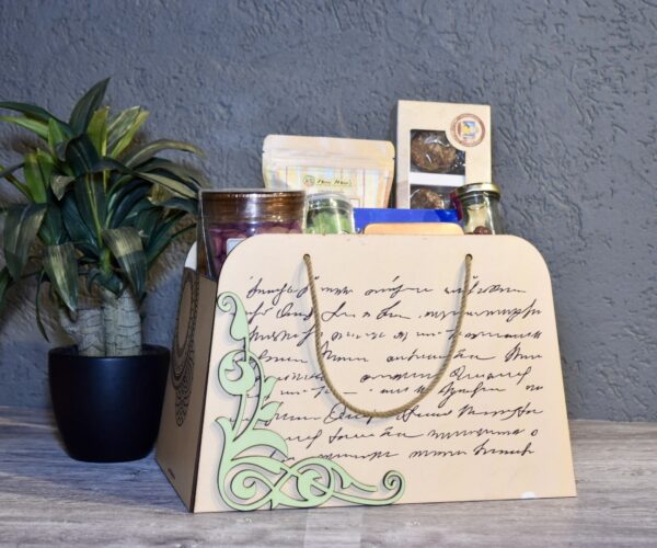 Emerald Elegance MDF Basket