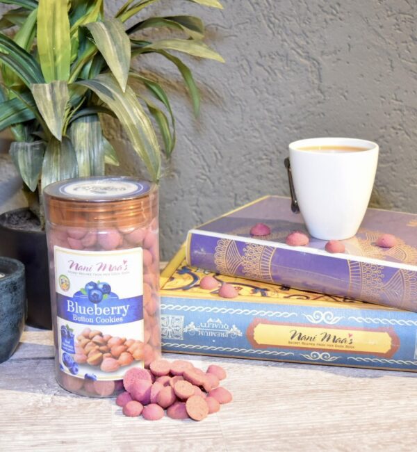 Blueberry Button Cookies