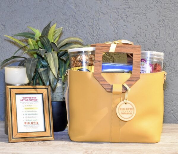 Golden Grace Mustard Purse Hamper